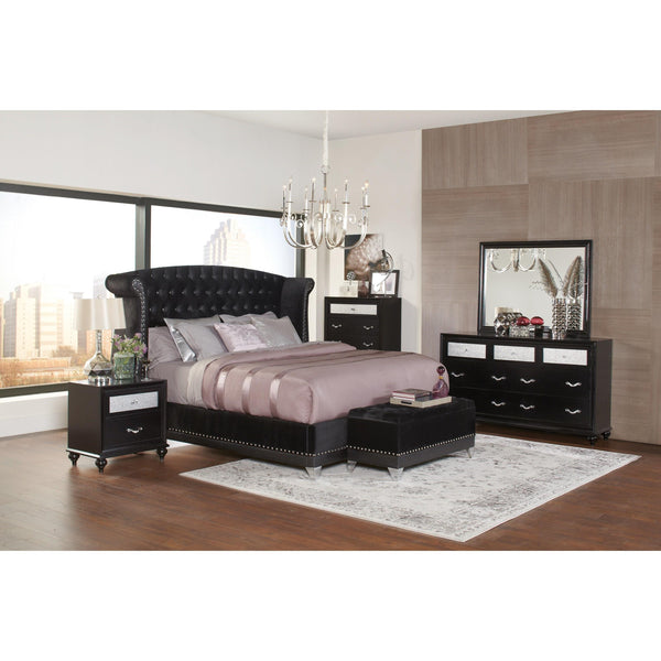Coaster Furniture Barzini 300643Q 6 pc Queen Upholstered Bedroom Set IMAGE 1