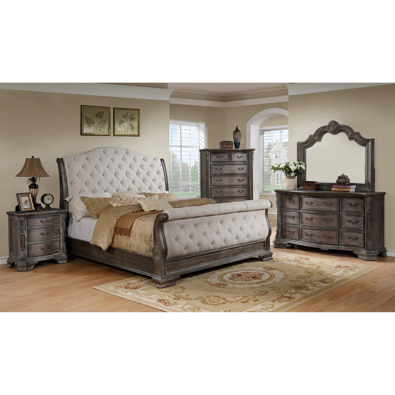 Crown Mark Sheffield B1120-88 7 pc King Sleigh Bedroom Set IMAGE 1