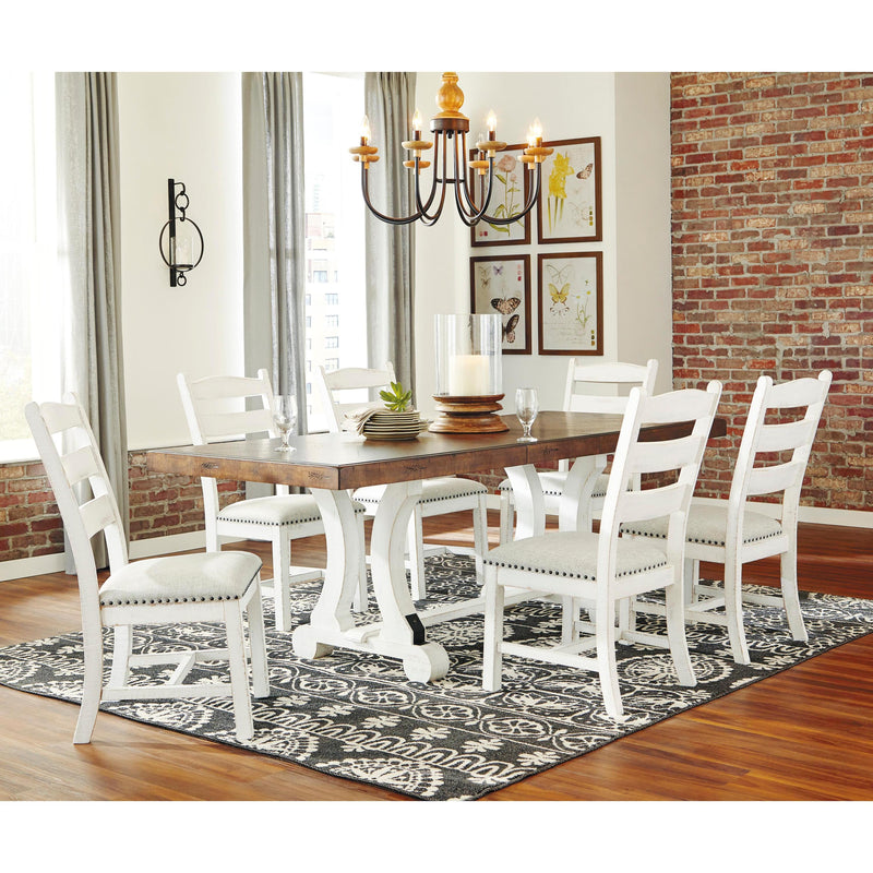 Signature Design by Ashley Valebeck D546D6 7 pc Dining Set IMAGE 1