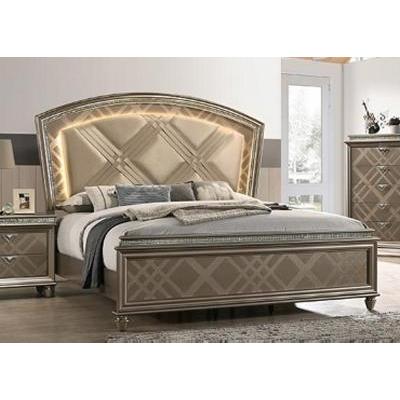 Crown Mark Cristal B7800 6 pc King Panel Bedroom Set IMAGE 2