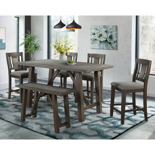 Elements International Cash DCS100 6 pc Counter Height Dining Set IMAGE 1