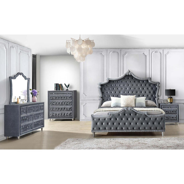 Coaster Furniture Antonella 223581Q-S5 7 pc Queen Upholstered Bedroom Set IMAGE 1