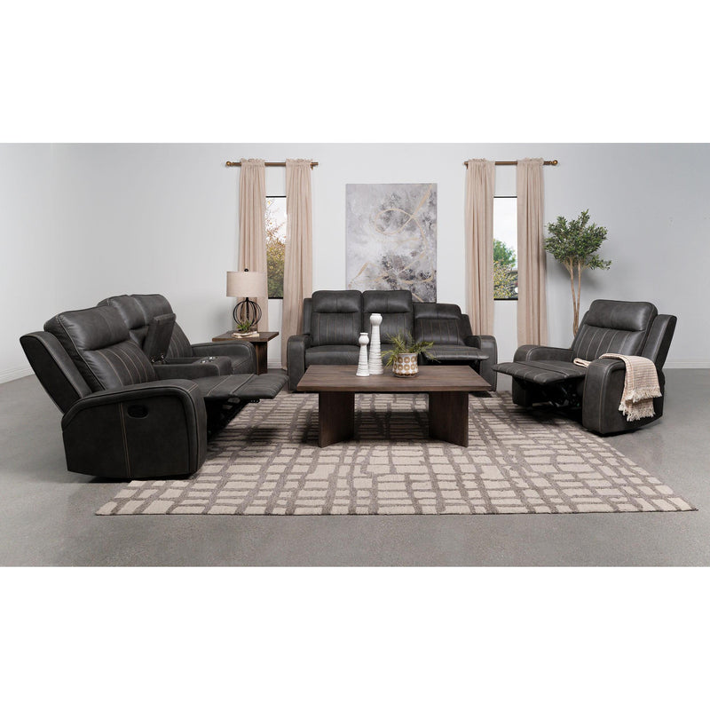 Coaster Furniture Raelynn 603191-S3 3 pc Reclining Living Room Set IMAGE 2