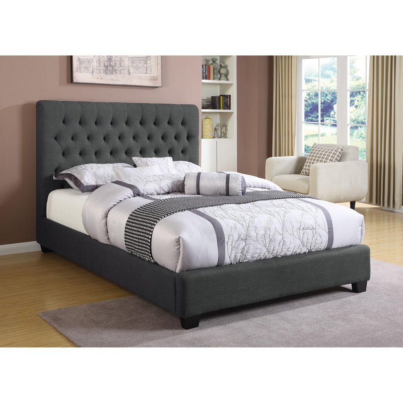 Coaster Furniture Chloe Queen Upholstered Platform Bed 300529Q IMAGE 3