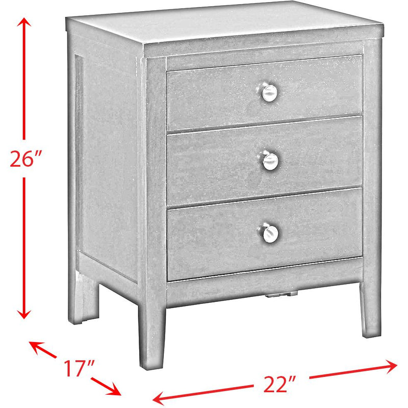 Elements International Lawrence 3-Drawer Nightstand LW100NS IMAGE 7