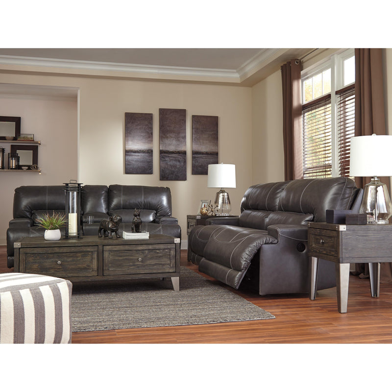 Signature Design by Ashley McCaskill Power Reclining Leather Match Sofa U6090047 IMAGE 6