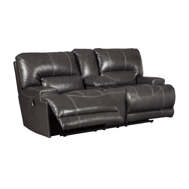 Signature Design by Ashley McCaskill Power Reclining Leather Match Loveseat U6090096 IMAGE 2