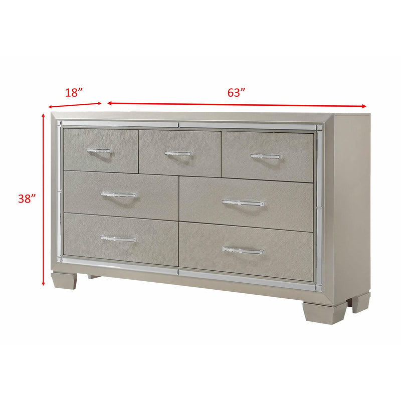 Elements International Platinum 7-Drawer Dresser LT100DR IMAGE 10