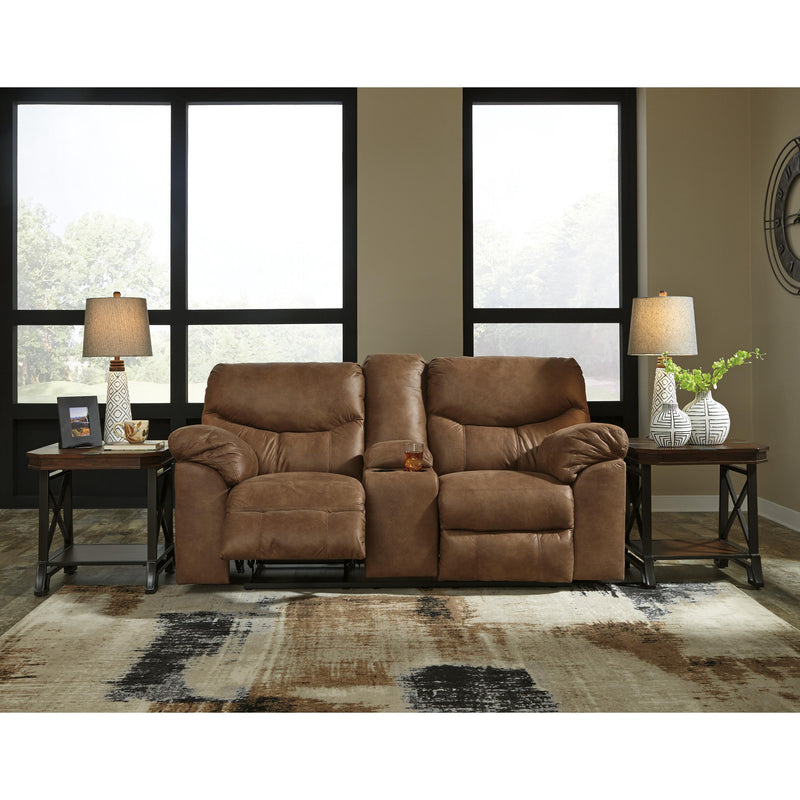 Signature Design by Ashley Boxberg Reclining Leather Look Loveseat 3380294 IMAGE 3