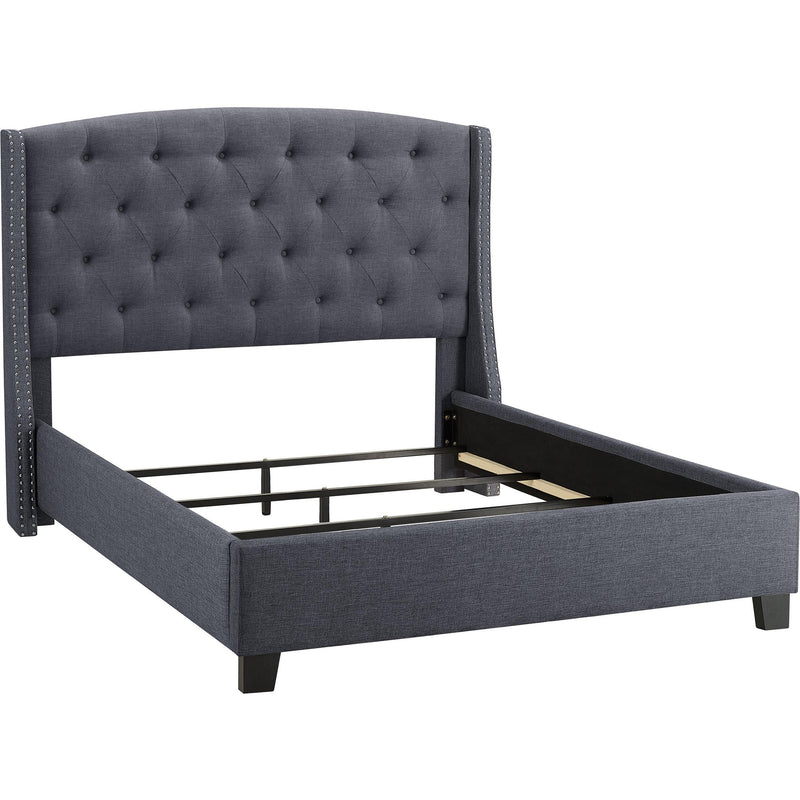 Crown Mark Eva Queen Upholstered Platform Bed 5111GY-Q-HBFB/5111GY-KQ-RAIL IMAGE 3