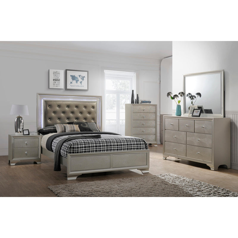 Crown Mark Lyssa Full Upholstered Bed B4300-F-HBFB/B4300-FT-RAIL IMAGE 2