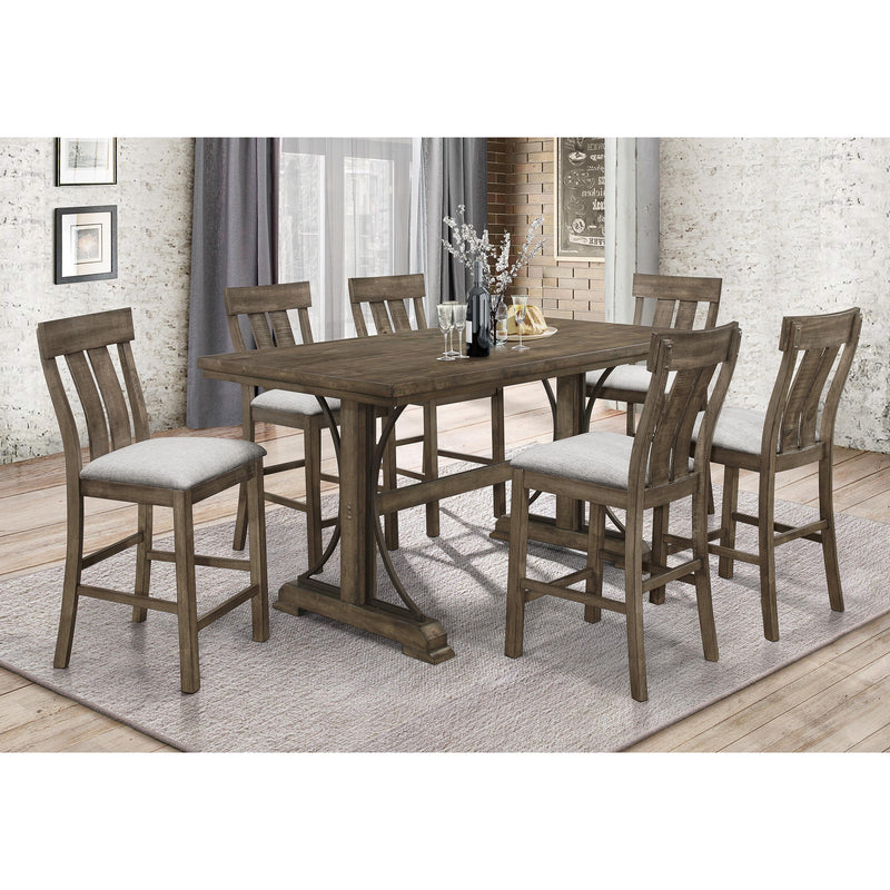 Crown Mark Quincy Counter Height Dining Table with Trestle Base 2831T-3671-TOP/2831T-3671-BASE IMAGE 4