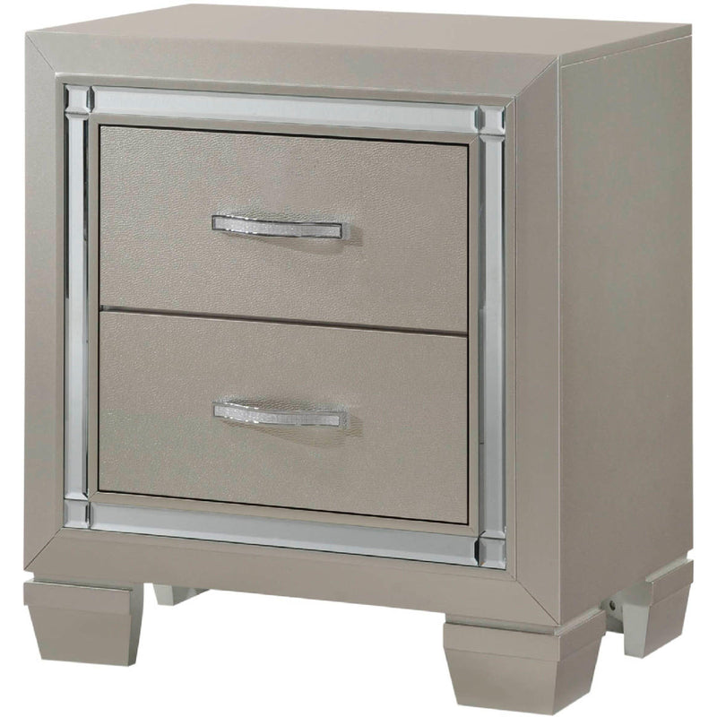 Elements International Platinum Youth 2-Drawer Kids Nightstand LT111NS IMAGE 1