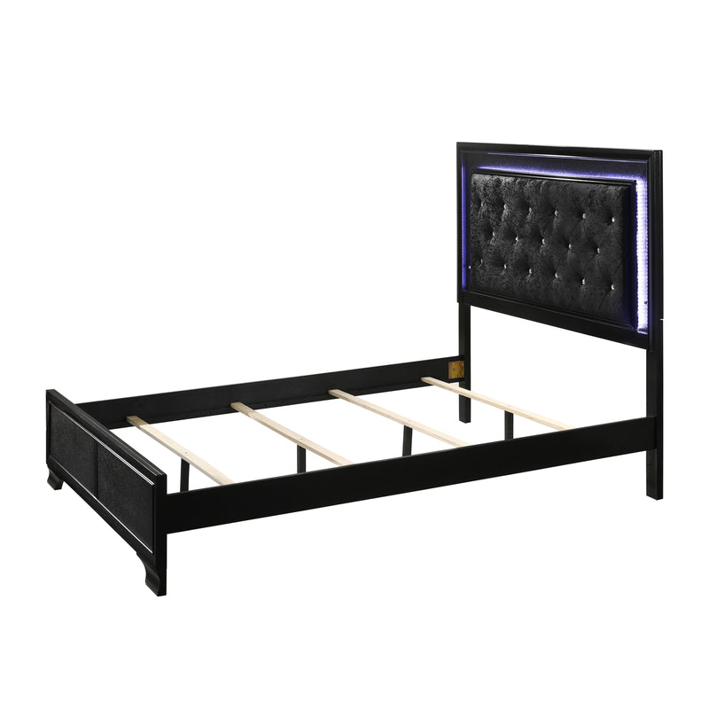 Crown Mark Micah Twin Upholstered Panel Bed B4350-T-HBFB/B4350-FT-RAIL IMAGE 2