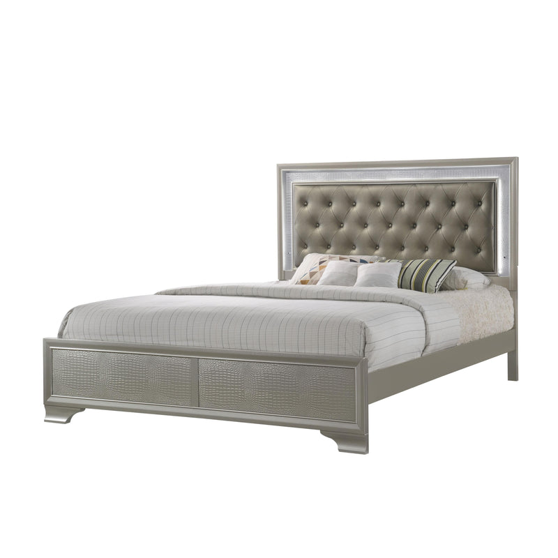 Crown Mark Lyssa California King Upholstered Bed B4300-K-HBFB/B4300-CK-RAIL IMAGE 2