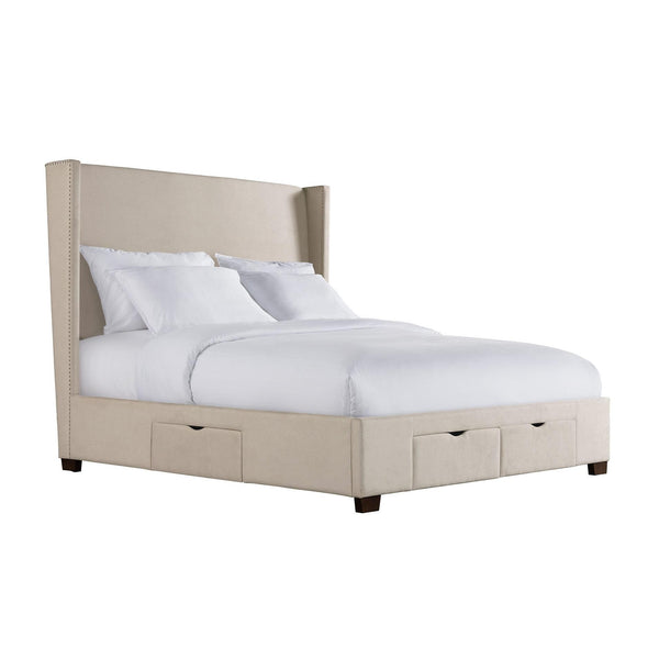 Elements International Magnolia King Upholstered Platform Bed with Storage UMG3152KSB IMAGE 1