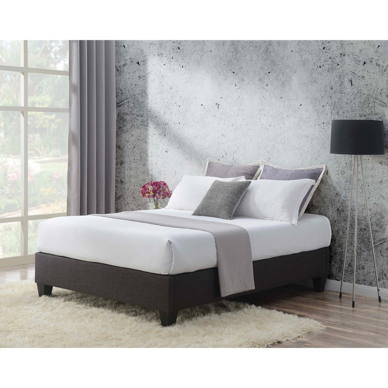 Elements International Abby King Upholstered Platform Bed UBB090KBBO IMAGE 1