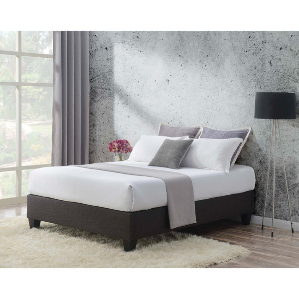 Elements International Abby Full Upholstered Platform Bed UBB090FBBO IMAGE 1