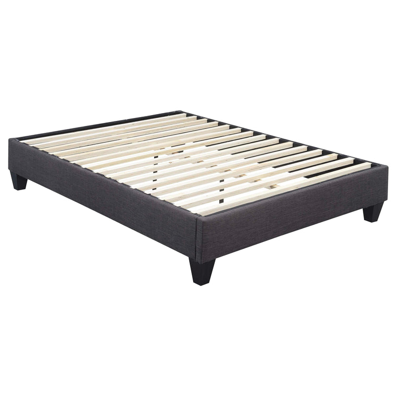 Elements International Abby Twin Upholstered Platform Bed UBB082TBBO IMAGE 3