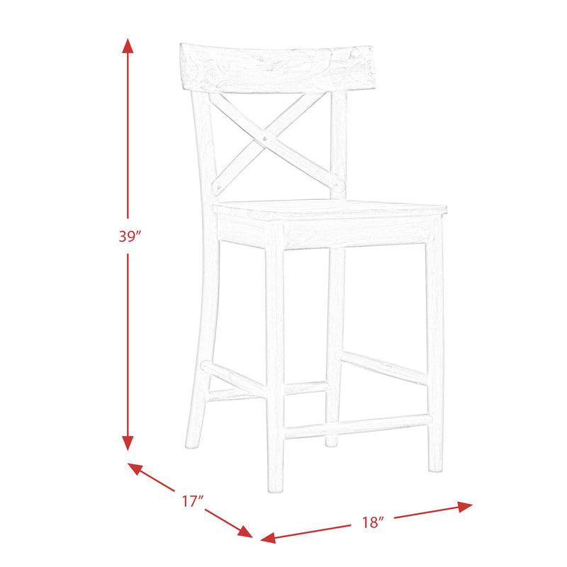 Elements International Callista Pub Height Stool LCL100BST IMAGE 10