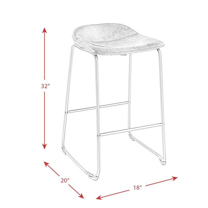 Elements International Cruz Pub Height Stool BCZ400BSE IMAGE 9