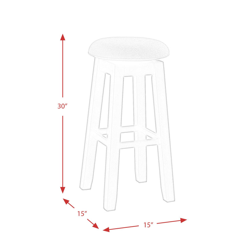 Elements International Morrison Pub Height Stool DMO100BSWSBTFE IMAGE 12