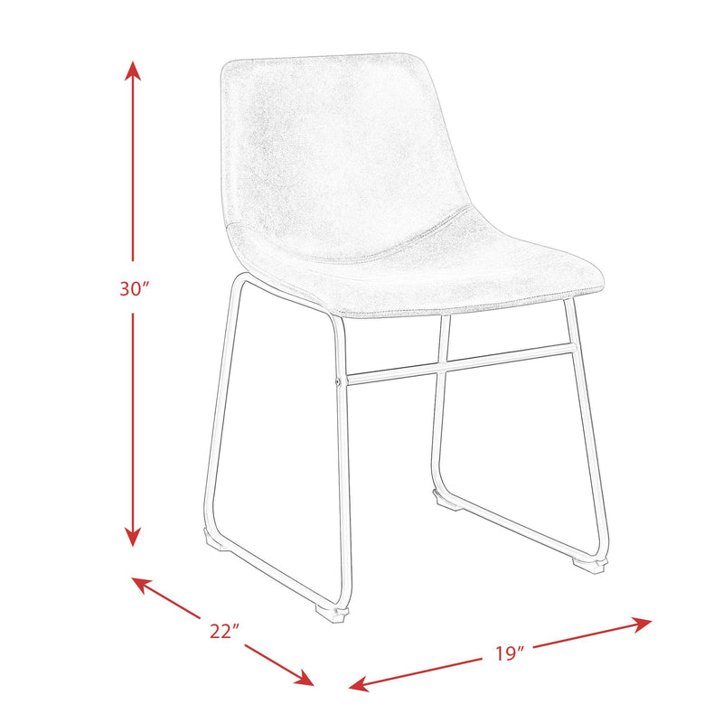 Elements International Wes Dining Chair BWS400SE IMAGE 12