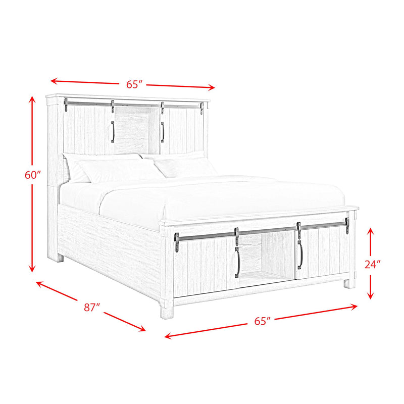 Elements International Scott Queen Platform Bed with Storage SC370QB IMAGE 12