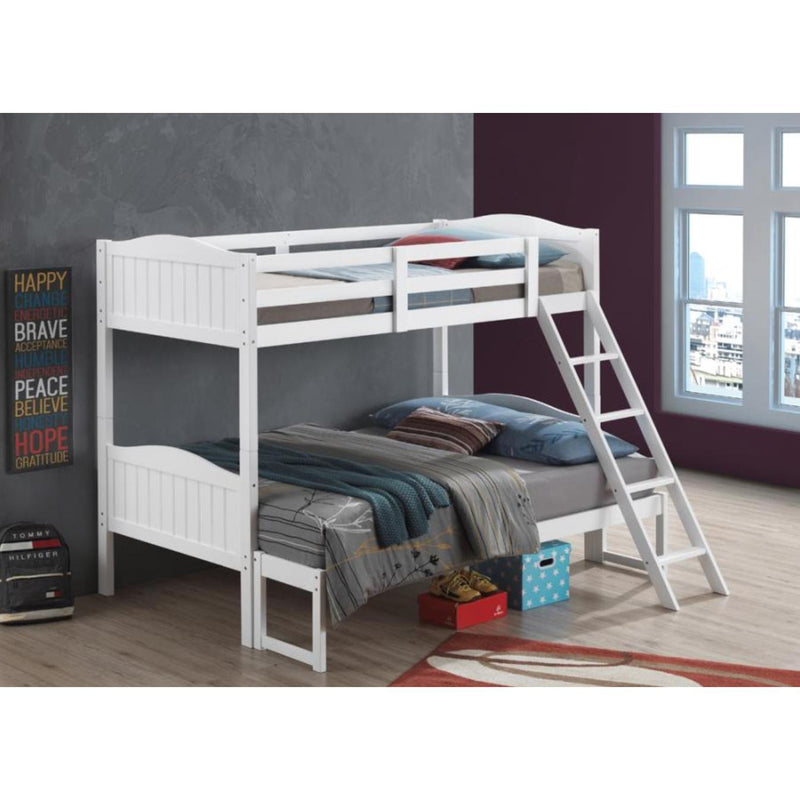 Coaster Furniture Littletown 405054WHT Twin over Full Bunk Bed IMAGE 4