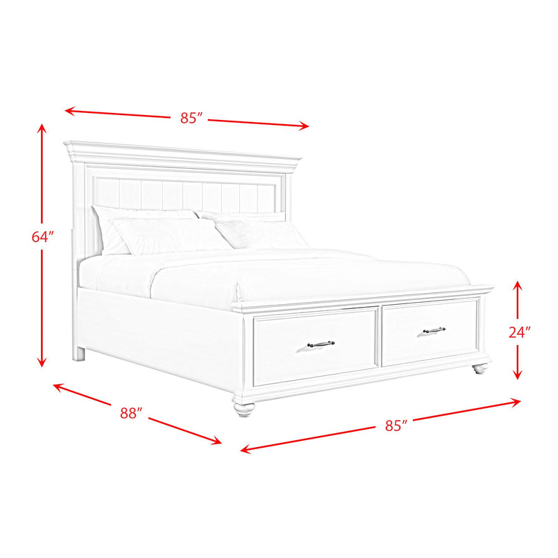 Elements International Slater King Platform Bed with Storage SR850KB IMAGE 12