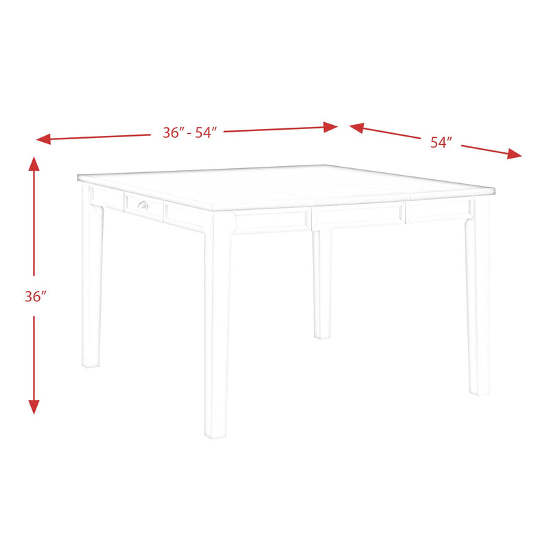 Elements International Square Kayla Counter Height Dining Table DKY350CT IMAGE 14