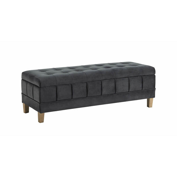 Elements International Crosby Fabric Storage Ottoman UCB1819001WWE IMAGE 1