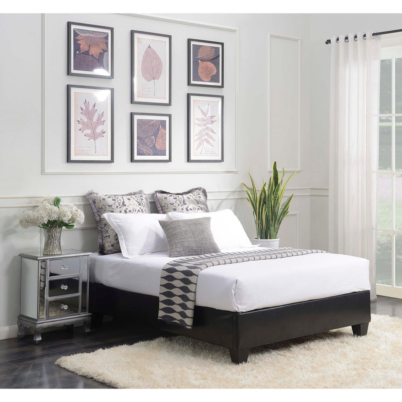 Elements International Abby Full Upholstered Platform Bed UBB102FBBO IMAGE 8