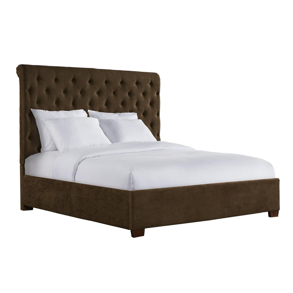 Elements International Waldorf King Upholstered Platform Bed UWF3153KB IMAGE 1