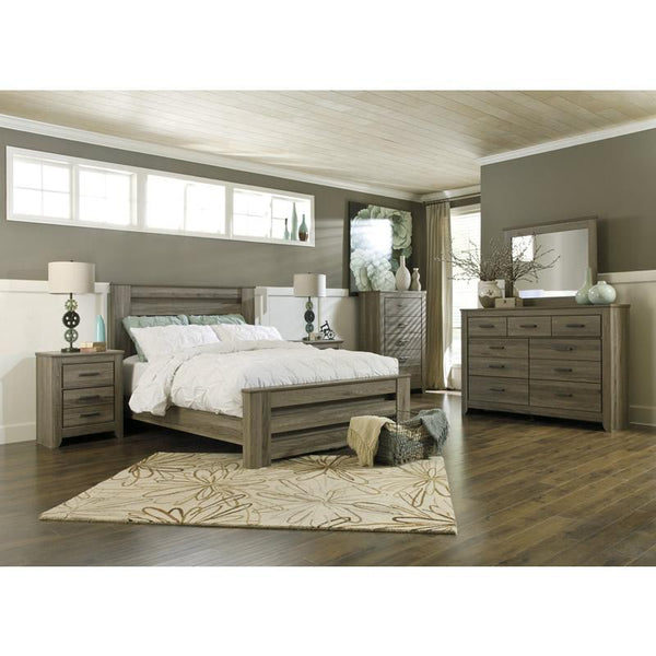 Signature Design by Ashley Zelen B248B3 5 pc Queen Poster Bedroom Set IMAGE 1