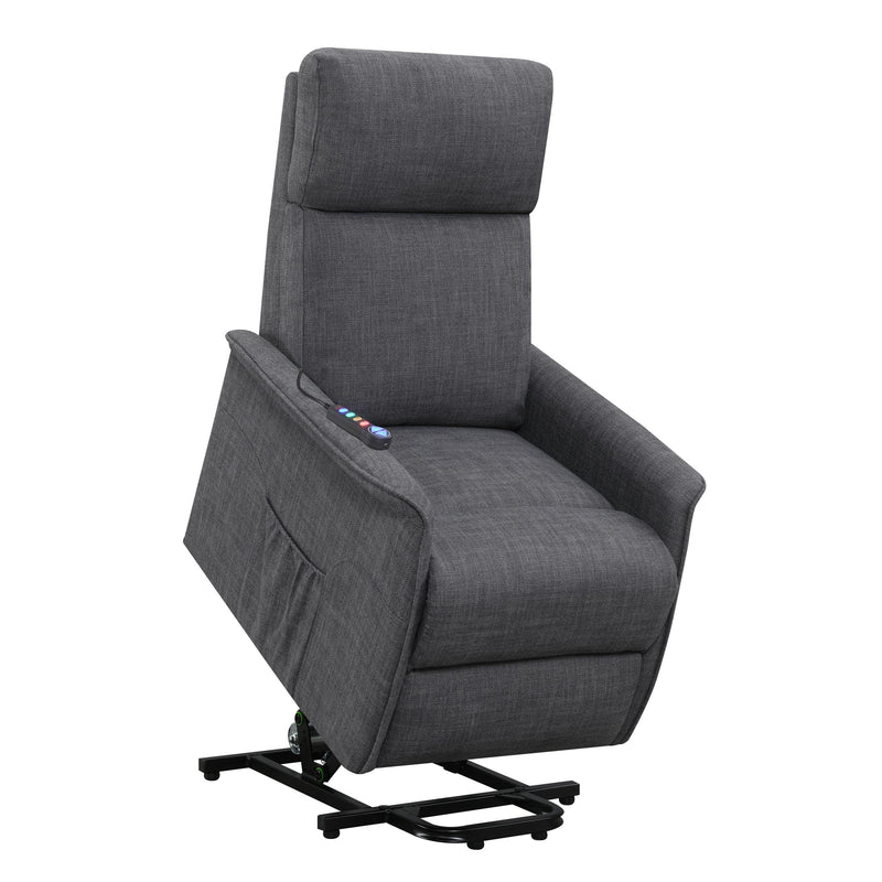 Coaster Furniture Fabric Lift Chair with Heat and Massage 609406P IMAGE 1