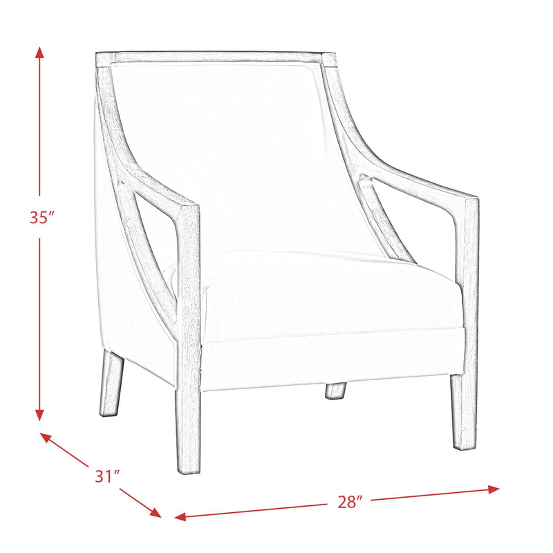 Elements International Hopkins Stationary Fabric Accent Chair UHK525101E IMAGE 11