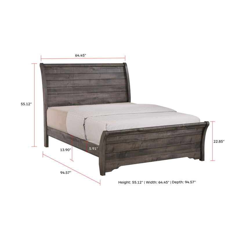 Crown Mark Coralee California King Panel Bed B8100-K-HB/B8100-K-FB/B8100-CK-RAIL IMAGE 3