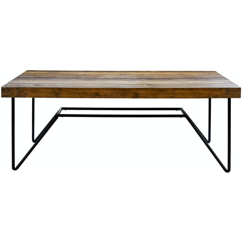 Elements International Cruz Dining Table with Trestle Base MDCZ100DT IMAGE 1