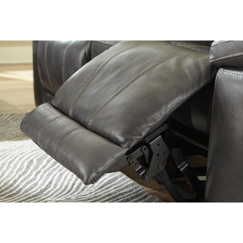 Signature Design by Ashley Edmar Power Leather Match Recliner U6480613 IMAGE 10