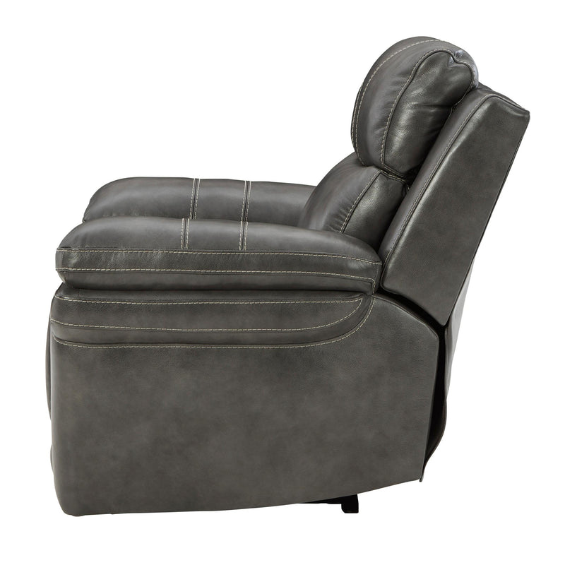 Signature Design by Ashley Edmar Power Leather Match Recliner U6480613 IMAGE 4