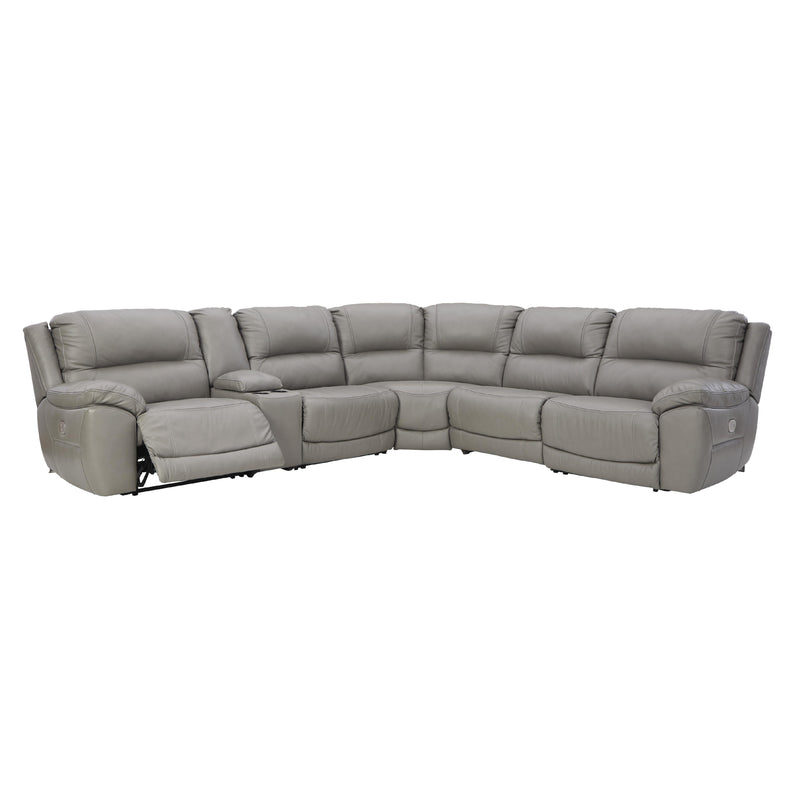 Signature Design by Ashley Dunleith Power Reclining Leather Match 6 pc Sectional U7160558/U7160557/U7160531/U7160577/U7160546/U7160562 IMAGE 1