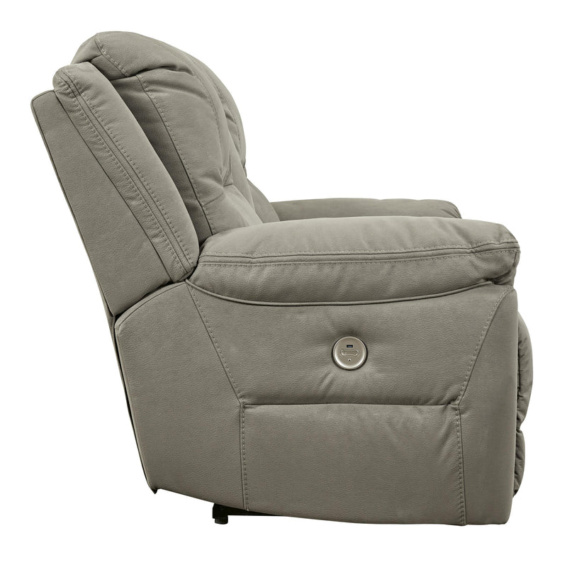 Signature Design by Ashley Next-Gen Gaucho Power Reclining Leather Look Loveseat 5420396 IMAGE 4