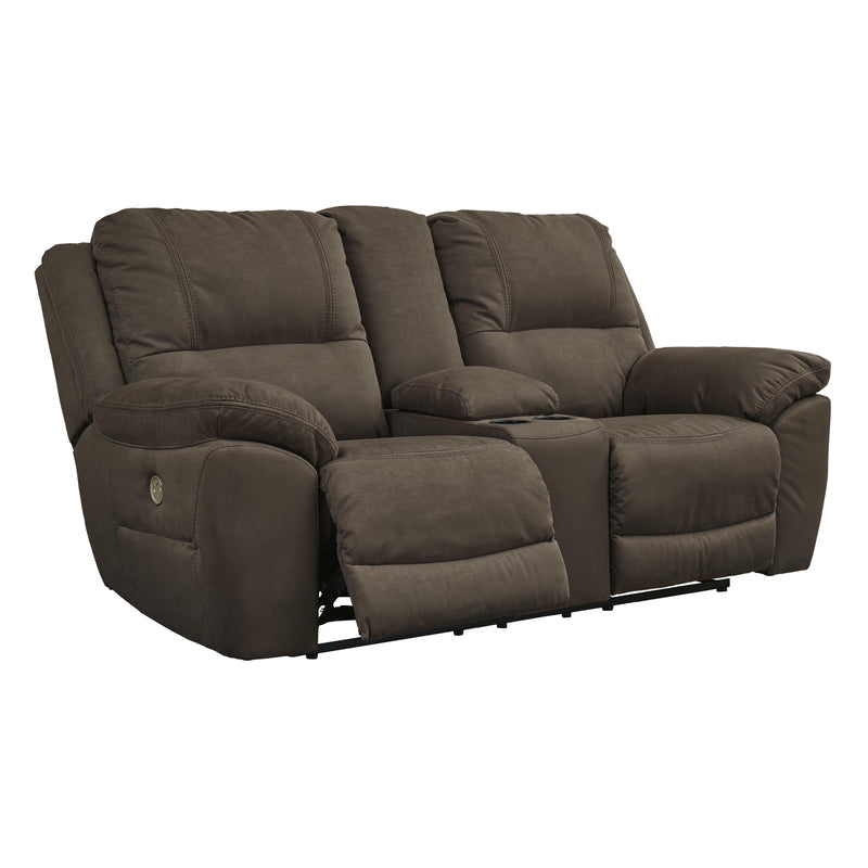 Signature Design by Ashley Next-Gen Gaucho Power Reclining Leather Look Loveseat 5420496 IMAGE 2