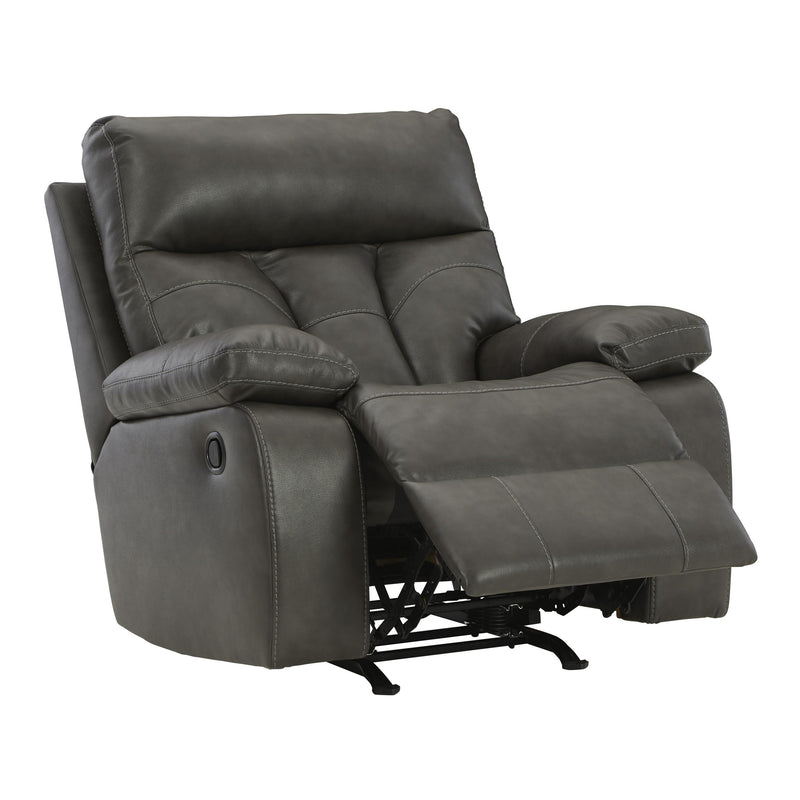 Signature Design by Ashley Willamen Rocker Leather Look Recliner 1480125 IMAGE 2