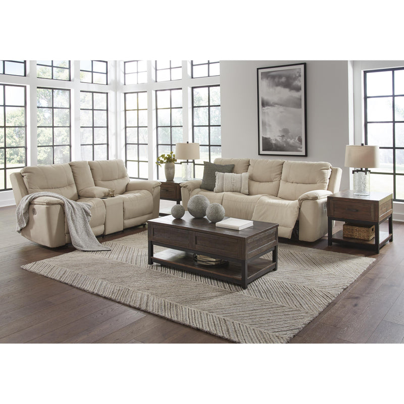 Signature Design by Ashley Next-Gen Gaucho Power Reclining Leather Look Sofa 6080715 IMAGE 12