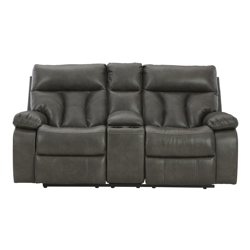 Signature Design by Ashley Willamen Reclining Leather Look Loveseat 1480194 IMAGE 2