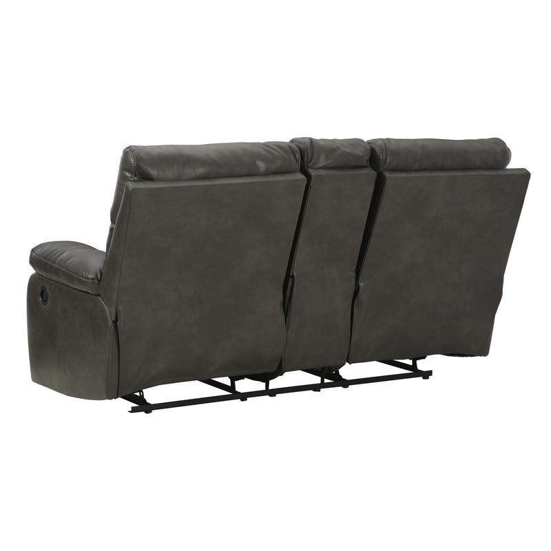 Signature Design by Ashley Willamen Reclining Leather Look Loveseat 1480194 IMAGE 4