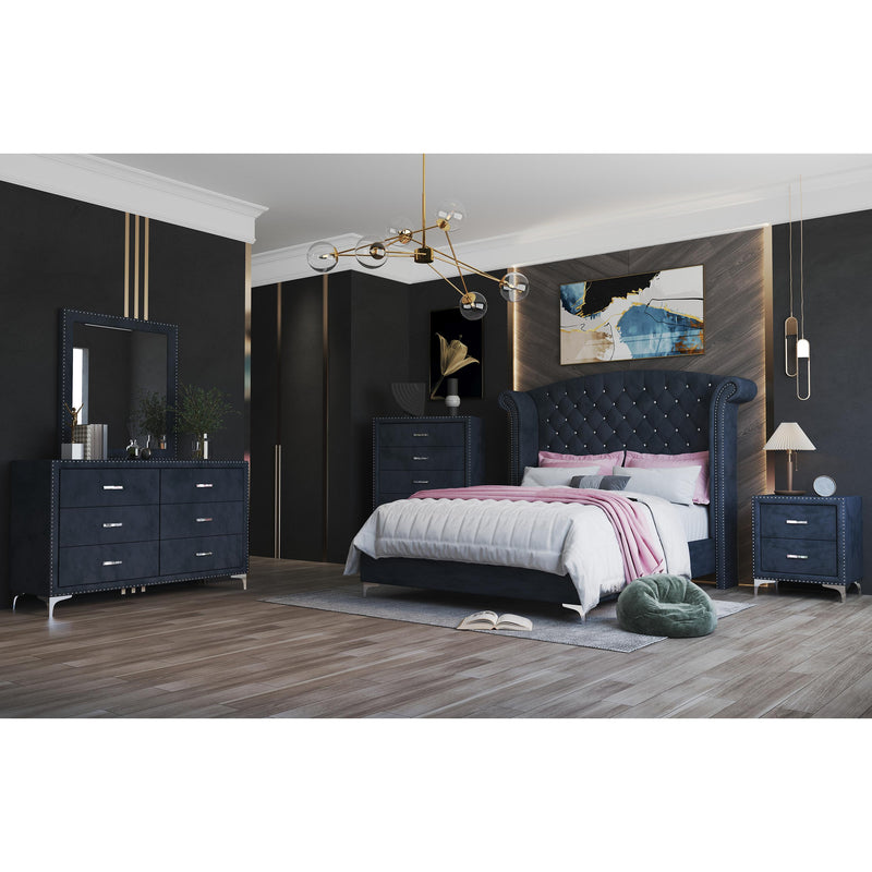 Crown Mark Lucinda King Upholstered Panel Bed B9260-K-FBRL/B9260-K-HB/B9260-KQ-WG IMAGE 5