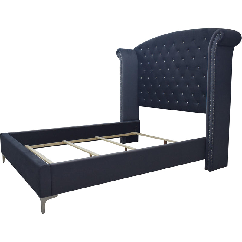 Crown Mark Lucinda Queen Upholstered Panel Bed B9260-KQ-WG/B9260-Q-FBRL/B9260-Q-HB IMAGE 2